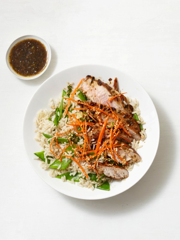 Hoisin pork with rice