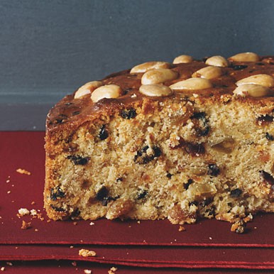 Holiday fruit-filled pound cake