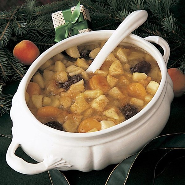 Holiday fruit soup
