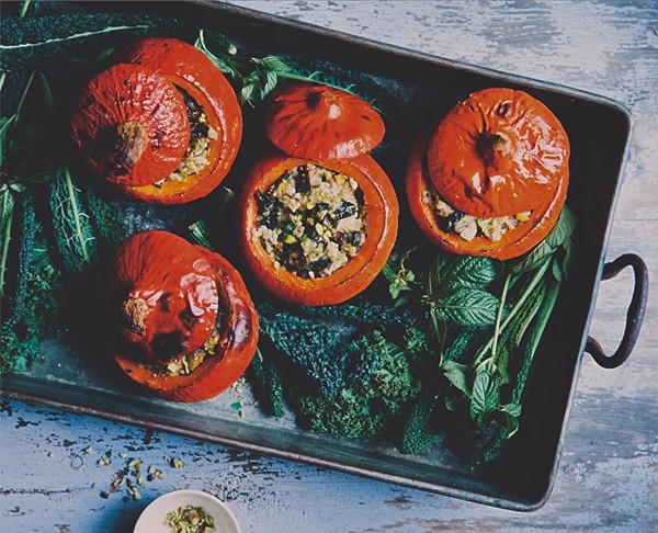 Holiday stuffed pumpkins