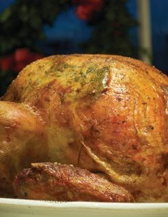 Holiday turkey with sausage stuffing