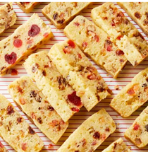 Holiday white fruitcake