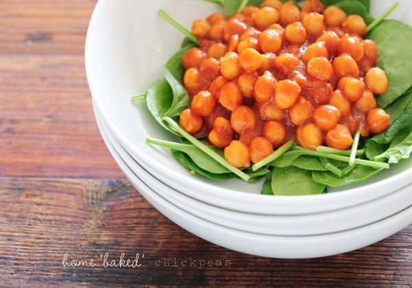 Home 'baked' chickpeas