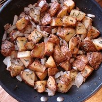 Home-fried potatoes