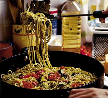 Home-from-work spaghetti 