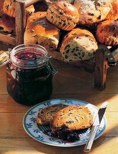 Home-made cherry jam or sauce