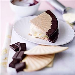Home-made choc ices