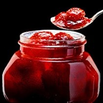 Home-made strawberry preserve