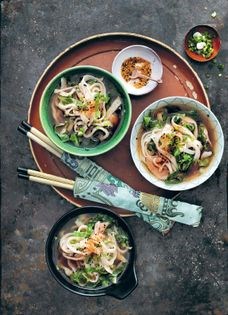 Home-made udon noodles