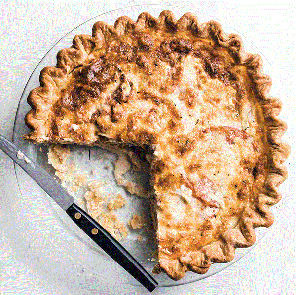 Homegrown tomato pie