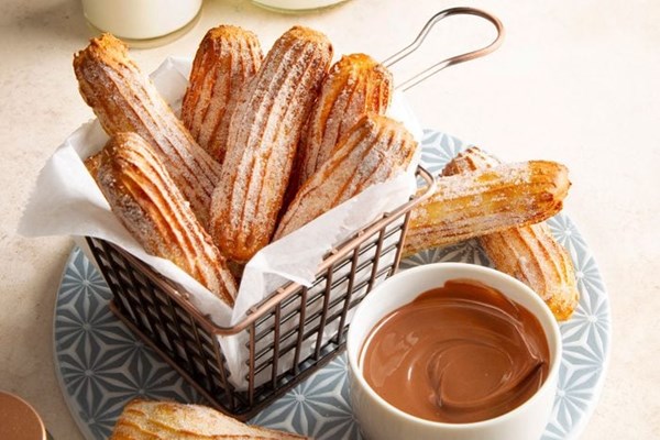 Homemade air-fryer churros