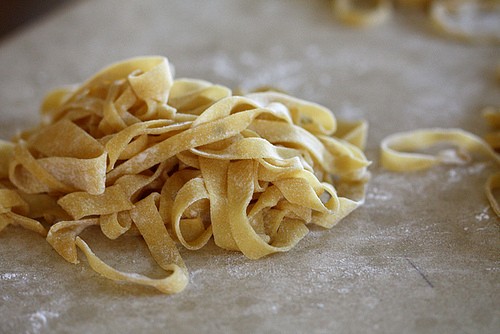 Homemade and handmade pasta