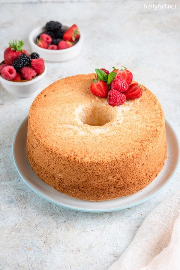 Homemade angel food cake