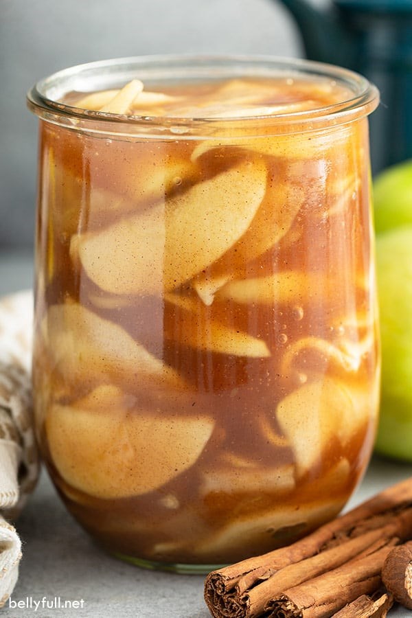 Homemade apple pie filling
