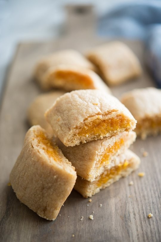 Homemade apricot Newtons