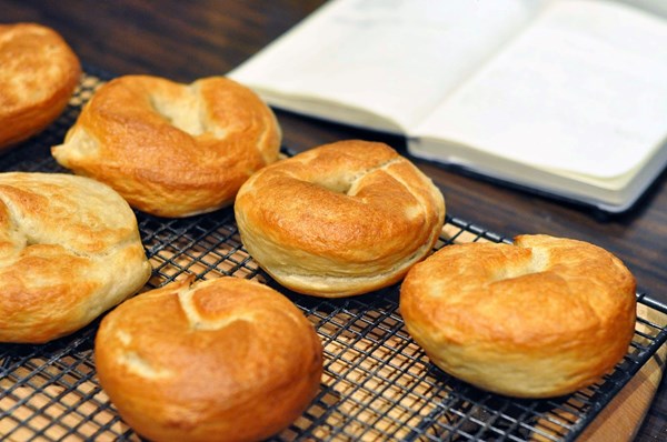 Homemade bagels