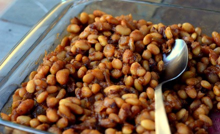 Homemade baked beans