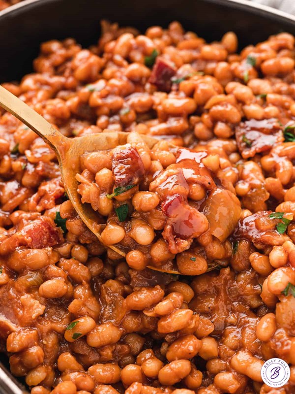 Homemade baked beans