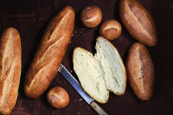 Homemade banh mi rolls