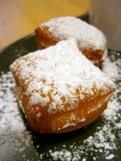 Homemade beignets