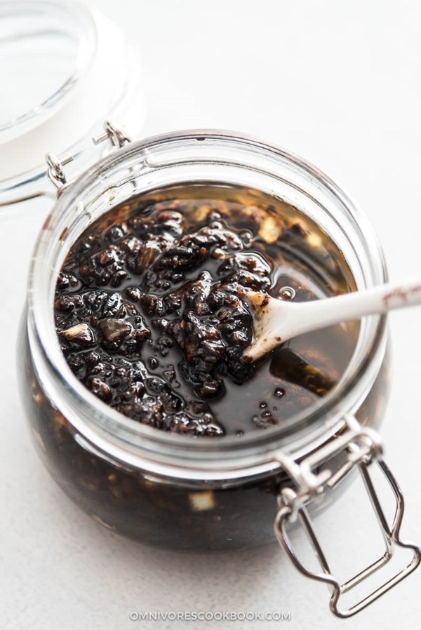 Homemade black bean sauce