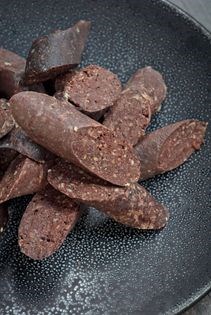 Homemade black pudding