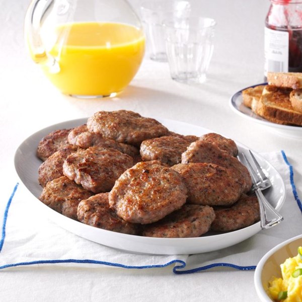 Homemade breakfast sausage patties
