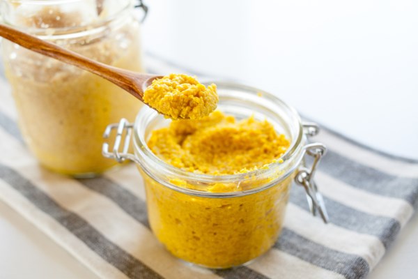 Homemade brown mustard