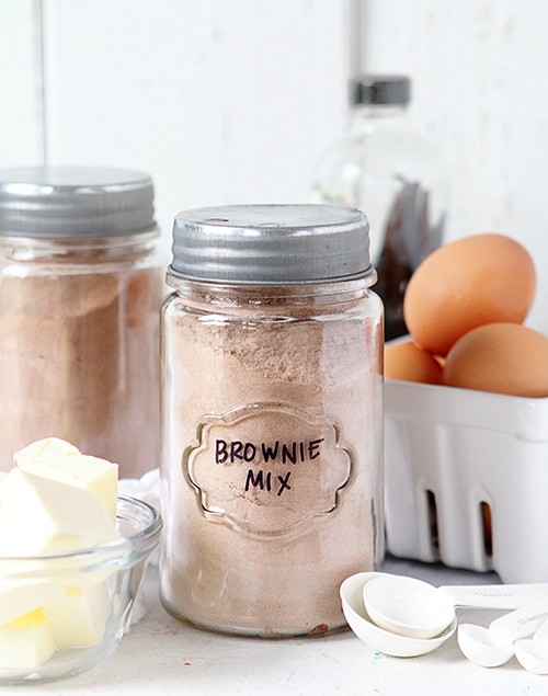 Homemade brownie mix