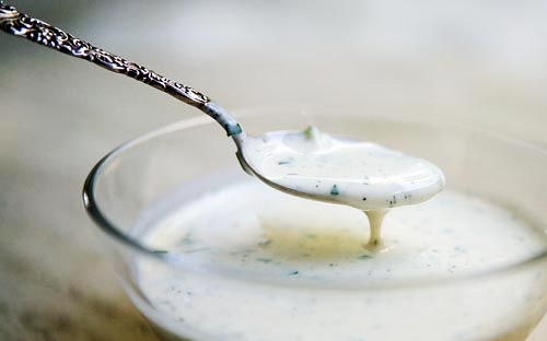Homemade buttermilk ranch dressing