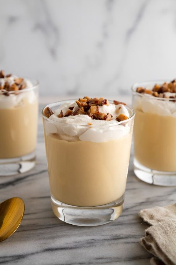 Homemade butterscotch pudding