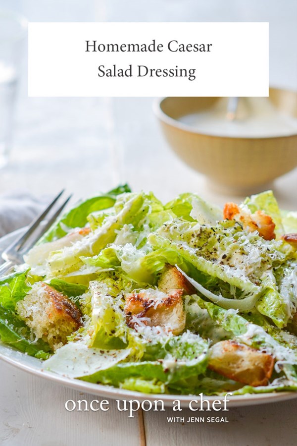 Homemade Caesar salad dressing