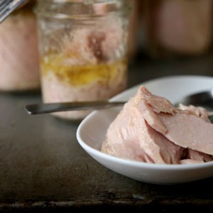 Homemade canned tuna
