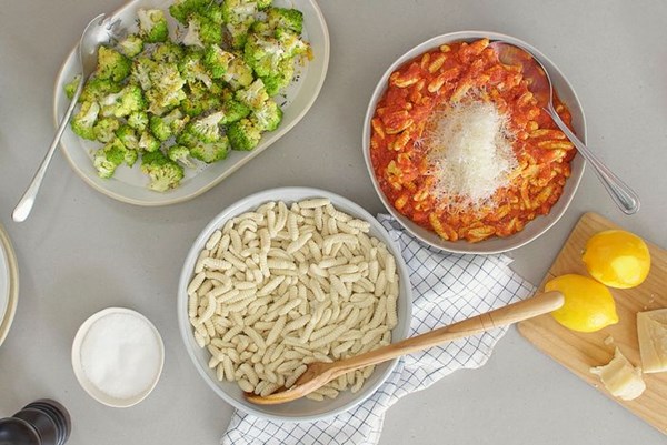 Homemade cavatelli 