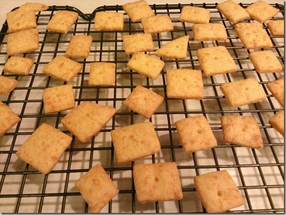 Homemade cheese crackers