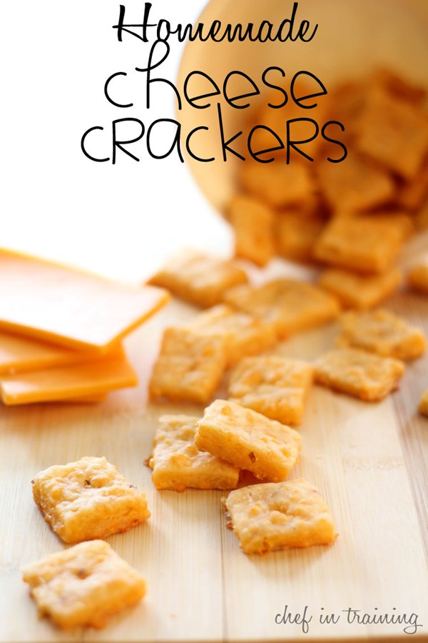 Homemade cheese crackers