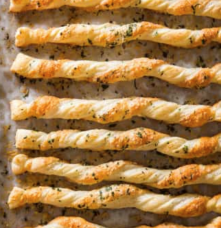 Homemade cheese straws