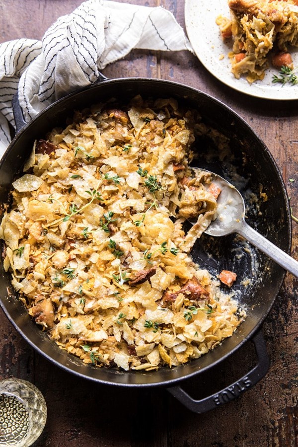 Homemade chicken noodle casserole