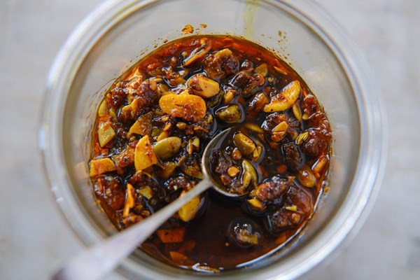 Homemade chili crisp