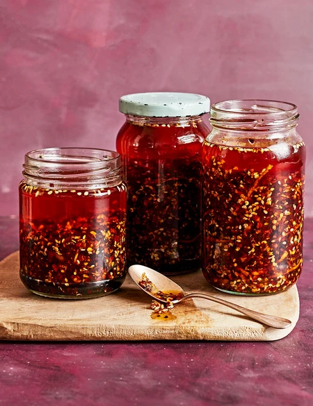 Homemade chilli crisp