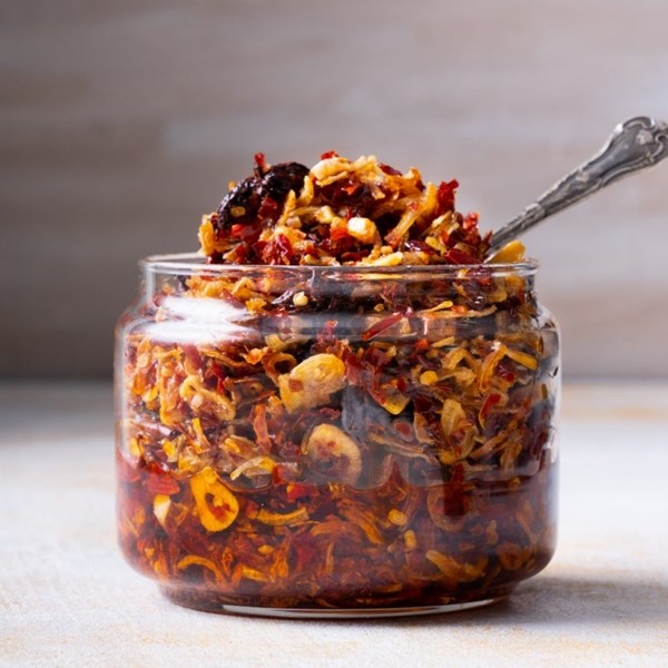 Homemade chilli crisp 