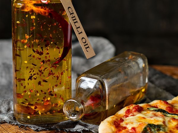 Homemade chilli oil