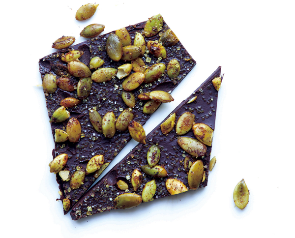 Homemade chocolate bark