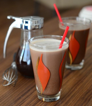 Homemade chocolate egg creams