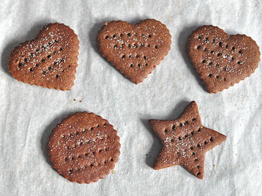 Homemade chocolate graham crackers