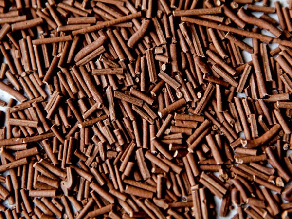 Homemade chocolate sprinkles