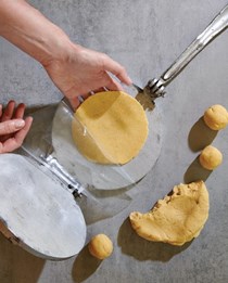 Homemade corn tortillas