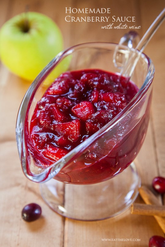 Homemade cranberry sauce