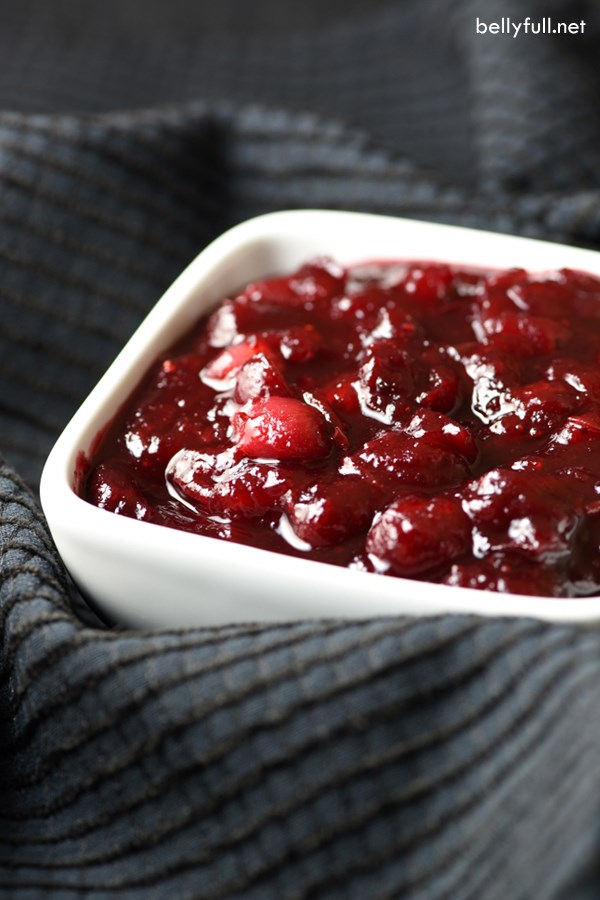 Homemade cranberry sauce