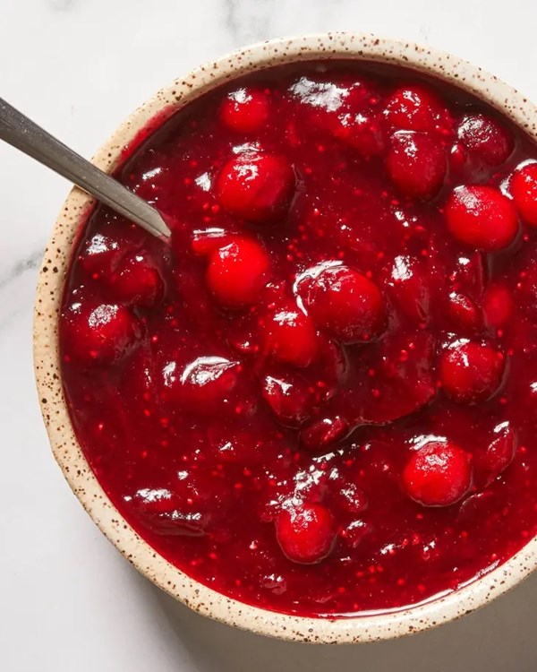 Homemade cranberry sauce